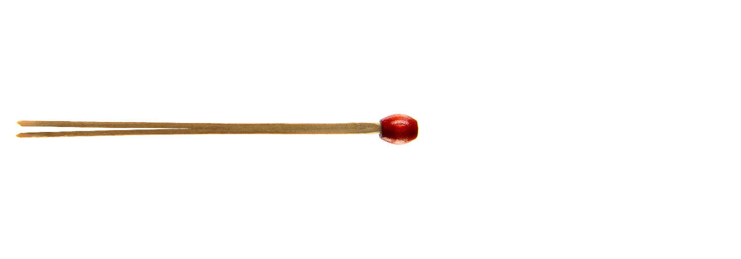 Beaded Red Matsubagushi Skewer 85mm
